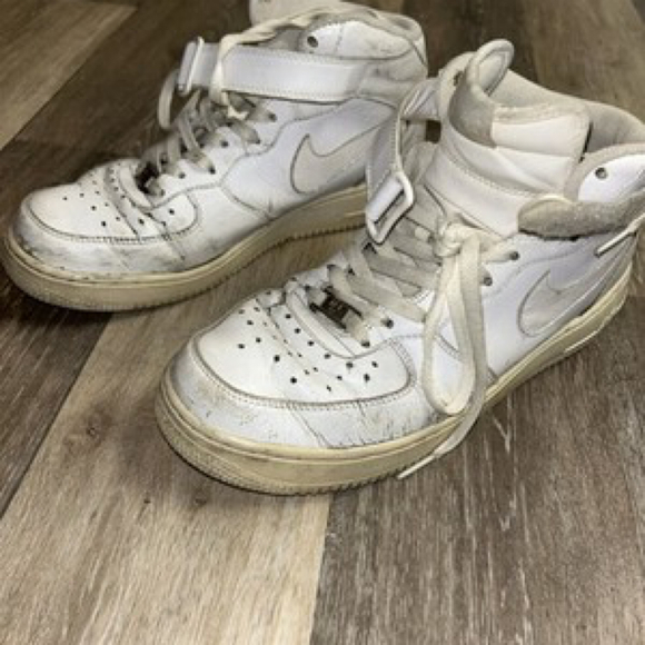 Nike Air Force One 1 '07 Mid White Size 10 - Picture 1 of 9